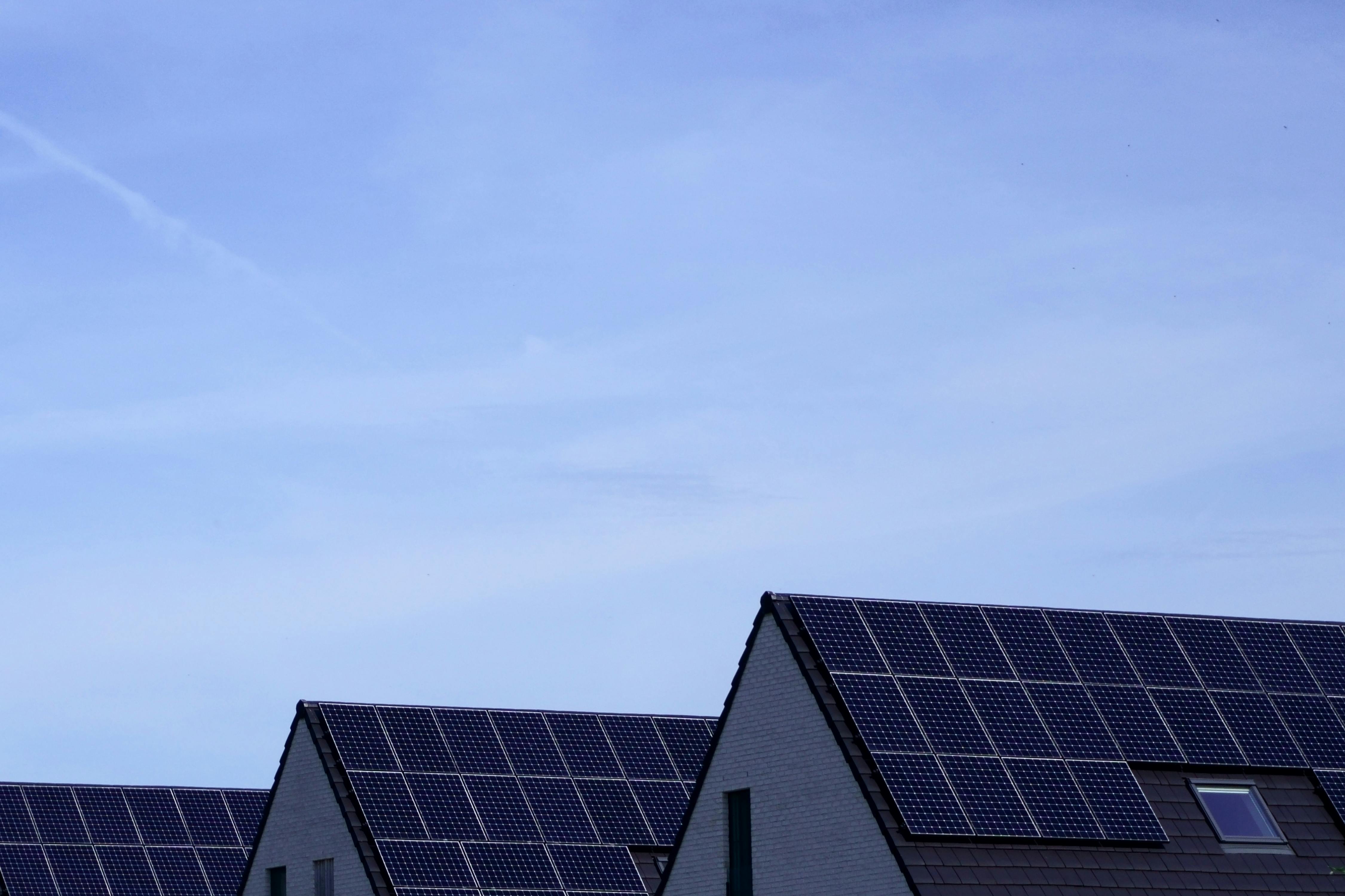 Solar panels background